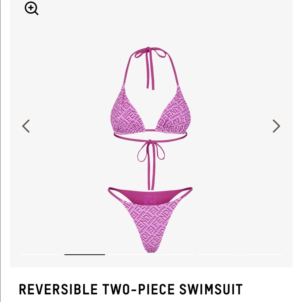 Skims x Fendi 2 piece reversible swimsuit size M